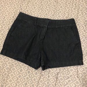 LOFT Riviera Dark Wash Denim Shorts